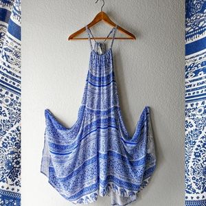 Live 4 Truth Blue and White Bohemian Dress